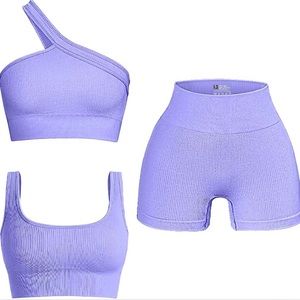 Amazon Workout Set-Lavender